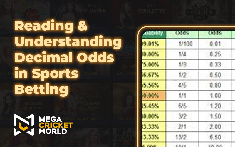 Reading & Understanding Decimal Odds in Sports Betting