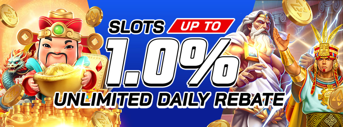 Slots Up To 1% Unlimited Daily Rebate