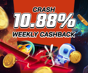 CRASH 10.88% Weekly Cashback